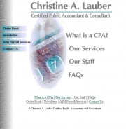 Christine A. Lauber Certified Public Accountant and Consultant