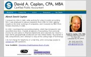 David A. Caplan, CPA, MBA