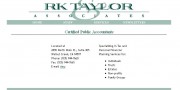 RK Taylor & Associates